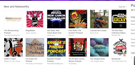 iTunes New and Noteworthy Hobbies Podcasts